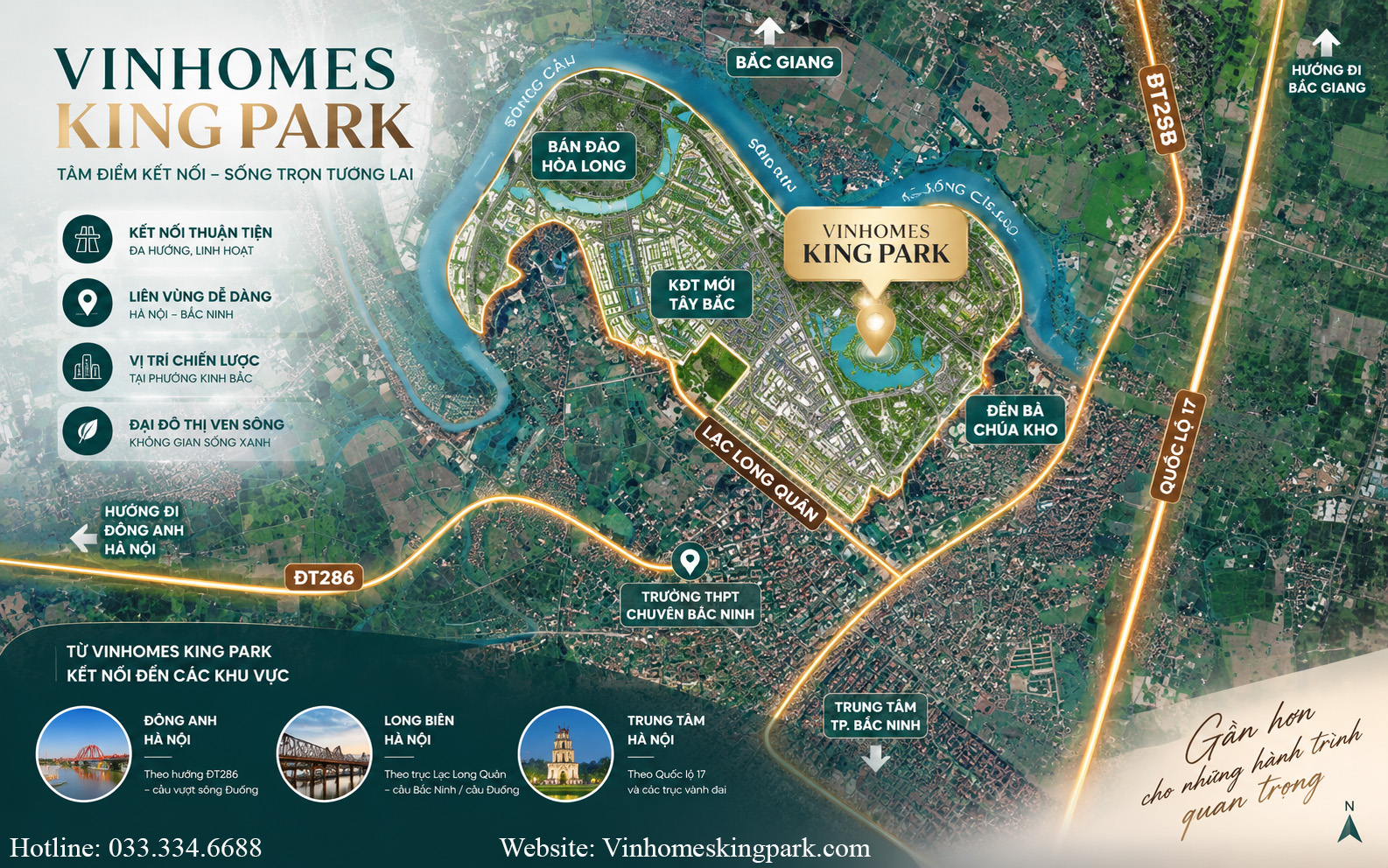 Vị trí Vinhomes King Park Bắc Ninh
